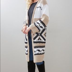 Fair Isle Duster Cardigan